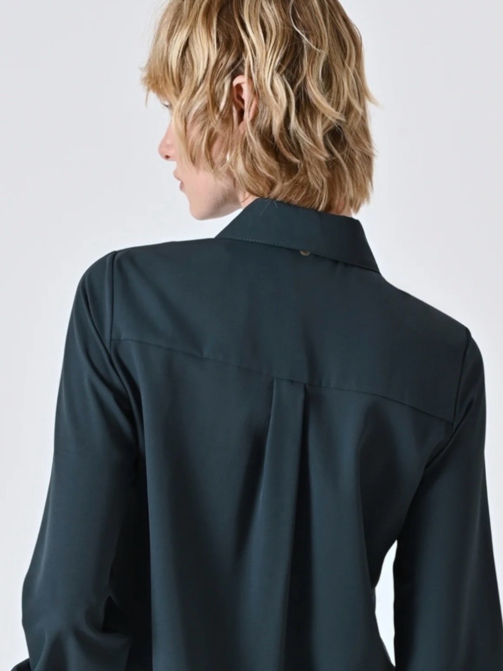 Ted Baker London Dark Green 100% Silk Shirt - Picture 6 of 8
